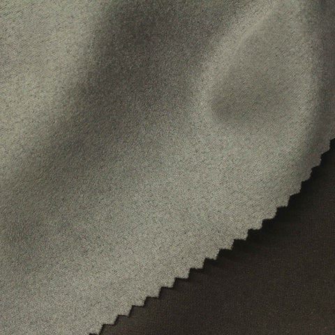 Polyester Stretch Faux Suede Fabric, 320 gsm, 160 cm — Brown