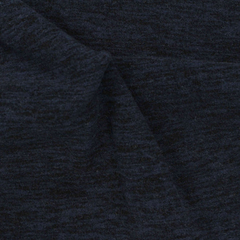 Dark Blue Marl Fleece, Polyester, 266 gsm