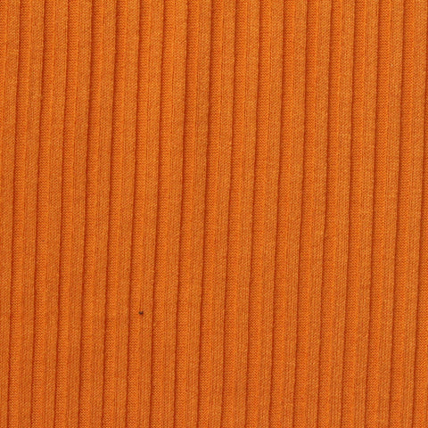 Polyester Stretch Rib Knit Fabric, 250 gsm, 170 cm — Orange