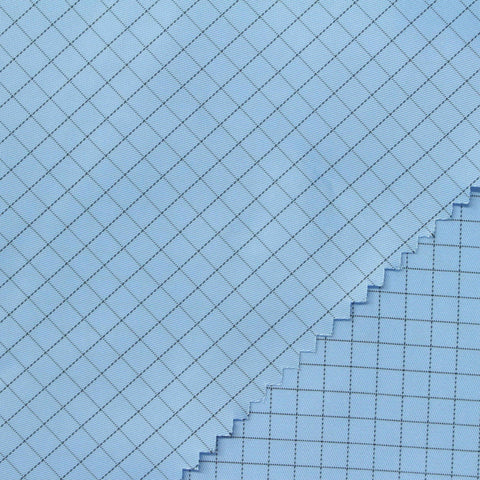 Blue Grid Mesh, Polyester