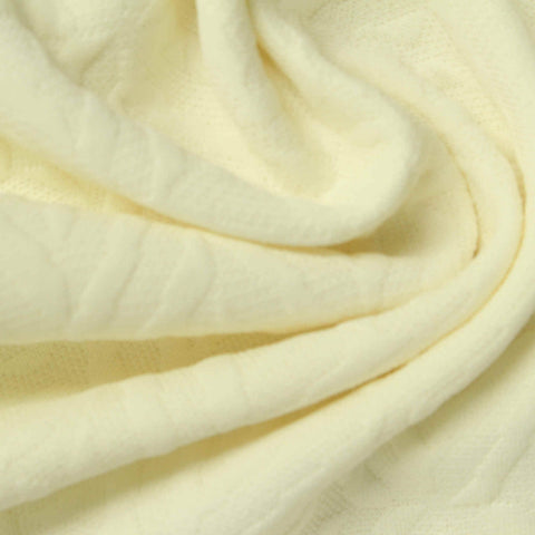 Cream Geometric-Diamond Jacquard, Polyester