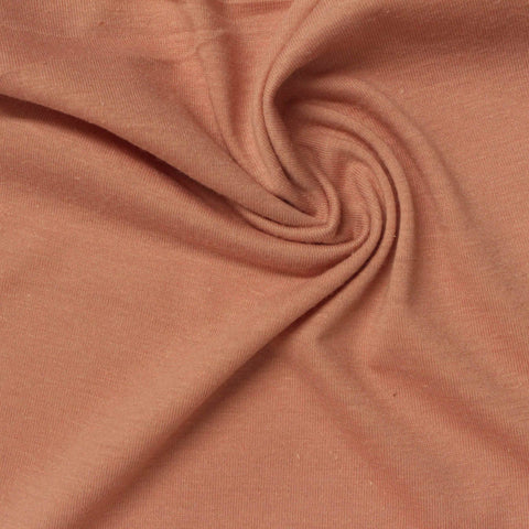 Polyester Cotton Jersey Knit Fabric, 140 gsm — Brown