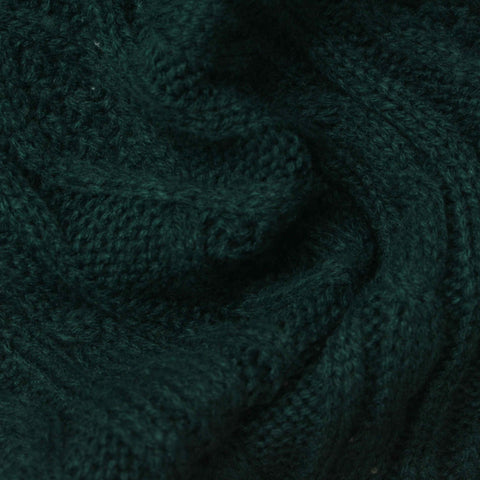 Dark Green Diamond Chunky Knit, Acrylic