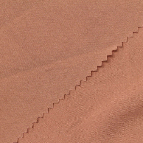 100% Viscose Poplin Fabric, 100 gsm, 155 cm — Brown