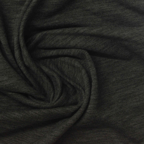 Dark Charcoal Marl Jersey Knit, Polyester