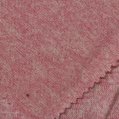 Viscose Polyester Stretch Chunky Knit Fabric, 190 gsm, 155 cm — Pink