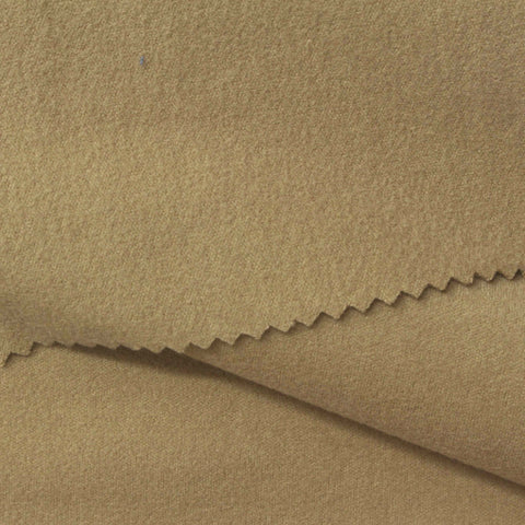 Polyester Stretch Velvet Fabric, 260 gsm, 188 cm — Khaki