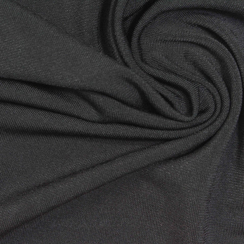 Polyester Stretch Linen-Look Fabric, 250 gsm, 162 cm — Grey