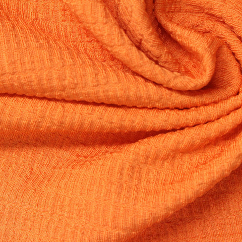 Orange Tone-on-Tone Jacquard, Polyester