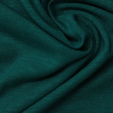 Dark Teal Jersey Knit, Viscose