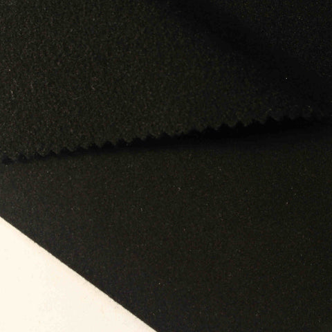 Viscose Nylon Stretch Knit Fabric, 470 gsm, 160 cm — Black