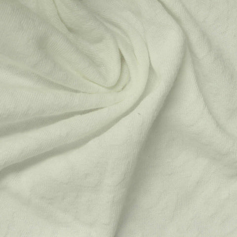 Light Green Abstract Interlock Knit, Cotton