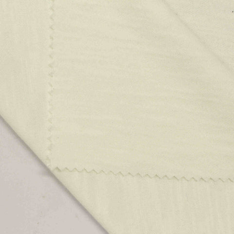 Slub Cotton Polyester Scuba Knit Fabric, 235 gsm — Beige