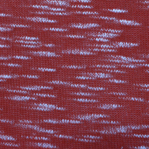 Red Marl Chunky Knit, Poly-Viscose, 165 gsm