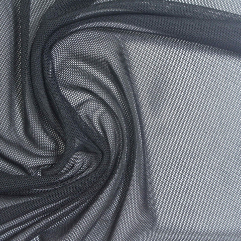 Nylon Stretch Warp Knit Fabric, 90 gsm, 155 cm — Navy