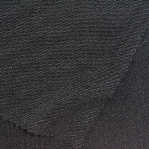 Polyester Stretch Velvet Fabric, 270 gsm, 170 cm — Black