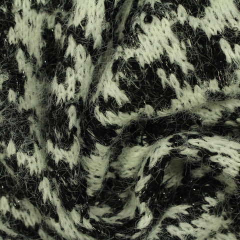 Black Abstract Jacquard, Poly-Nylon