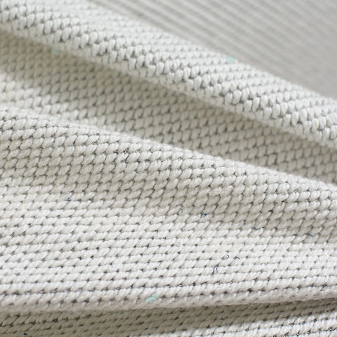 Polyester Cotton Chunky Knit Fabric, 316 gsm, 172 cm — White