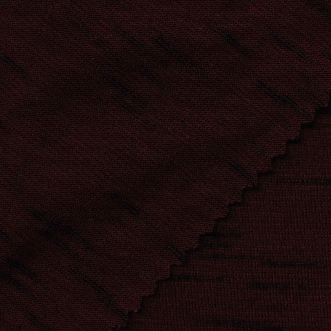 Slub Polyester Viscose Jersey Knit Fabric, 180 gsm, 168 cm — Red