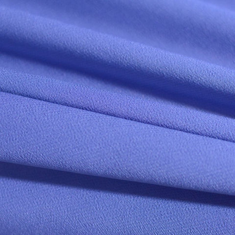Polyester Stretch Chiffon Fabric, 75 gsm, 147 cm — Blue