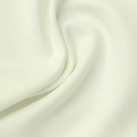 Polyester Stretch Interlock Knit Fabric, 330 gsm, 165 cm — White