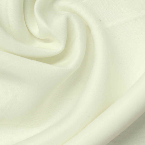 Polyester Stretch Scuba Knit Fabric, 320 gsm, 160 cm — White, ref EF-248410