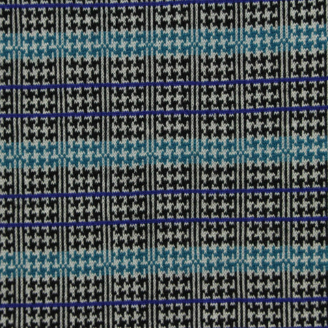 Grey Diagonal-Stripe Jacquard, Cotton-Poly