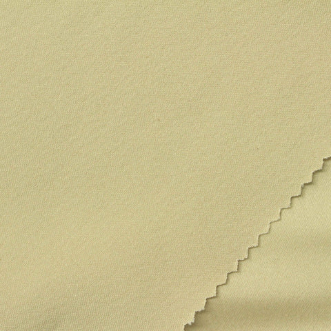 Cotton Polyester Stretch Sateen Fabric, 250 gsm, 142 cm — Khaki