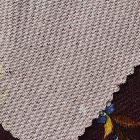 Yellow Floral Milk Silk Knit, Polyester