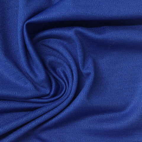 Striped Polyester Nylon Stretch Jersey Knit Fabric, 185 gsm, 152 cm — Blue