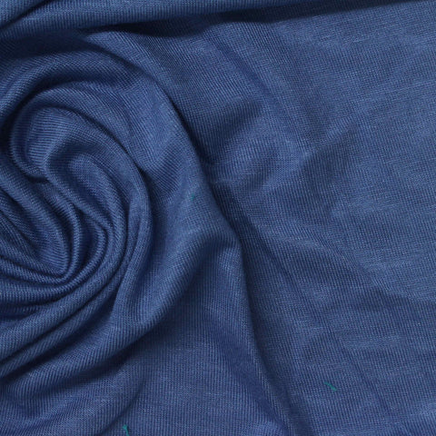 Viscose Stretch Jersey Knit Fabric, 210 gsm, 160 cm — Blue