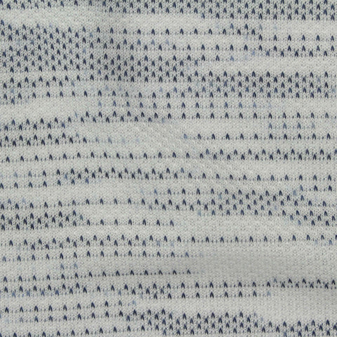 Dark Blue Geometric Jacquard, Poly-Cotton