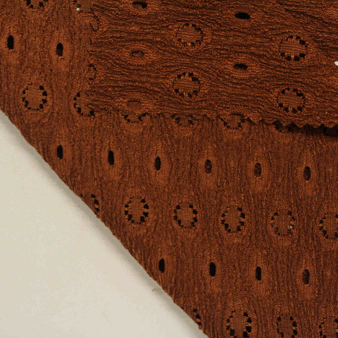 Brown Openwork Jacquard, Polyester