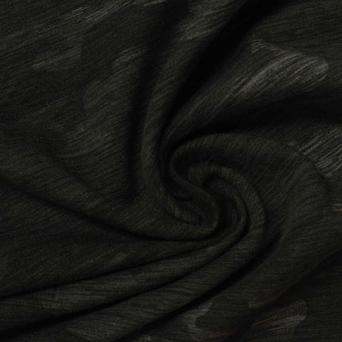Dark Grey Camo French Terry, Poly-Modal, 245 gsm, 162 cm