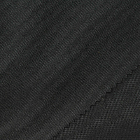 Dark Charcoal Textured Linen-Look, Poly-Viscose