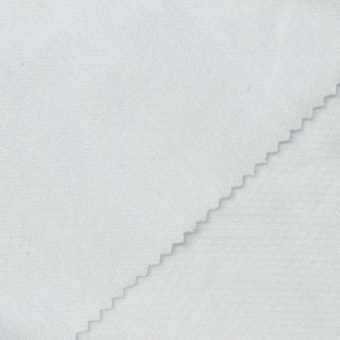 Jacquard Cotton Polyester Jersey Knit Fabric, 112 gsm, 168 cm — White