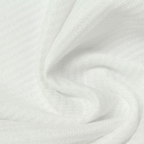 White Rib Knit, Polyester