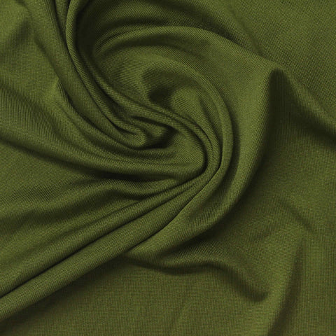 Olive Milk Silk Knit, Polyester