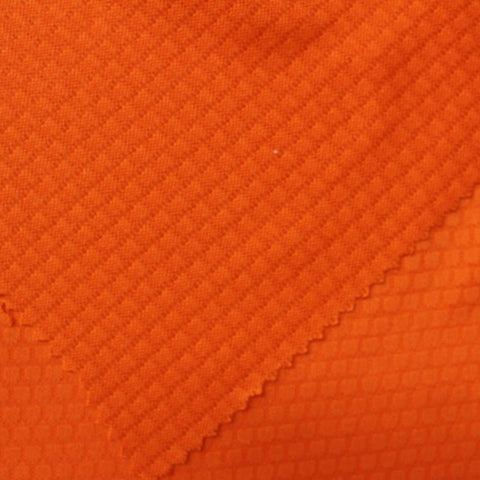 Orange Tone-on-Tone Square Interlock Knit, Polyester