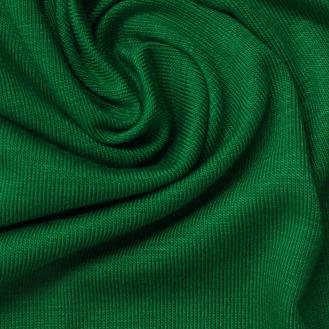 Viscose Stretch Jersey Knit Fabric, 196 gsm, 185 cm — Green
