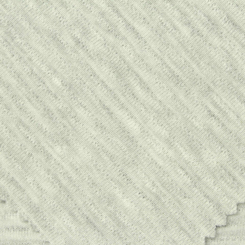 Light Grey Heathered-Marl Scuba Knit, Poly-Cotton, 286 gsm
