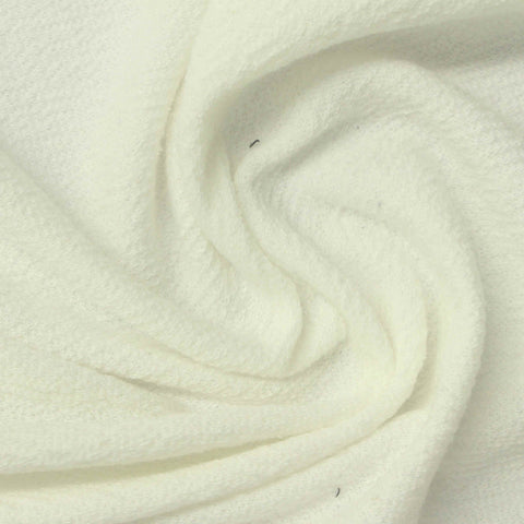 Polyester Cotton French Terry Fabric, 209 gsm, 166 cm — Beige