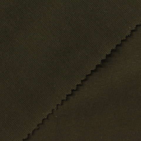 Dark Green Rib Knit, Cotton