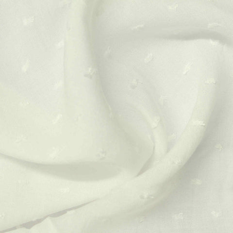 Off-White Dots Woven, Viscose