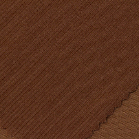 Ponte Knit Fabric, 185 gsm, 150 cm — Brown
