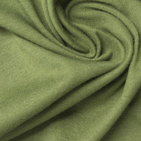 Polyester Cotton Jersey Knit Fabric, 160 gsm, 150 cm — Green