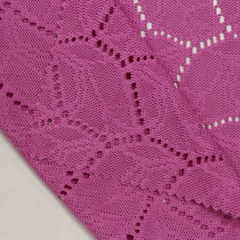 Pink Geometric Lace, Polyester