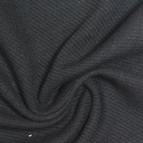 Polyester Cotton Stretch Interlock Knit Fabric, 330 gsm, 150 cm — Grey