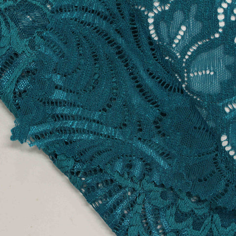 100% Polyester Lace Fabric, 145 gsm, 150 cm — Green