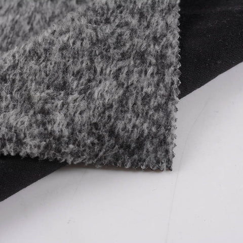 Light Grey Marl Knit, Polyester, 465 gsm